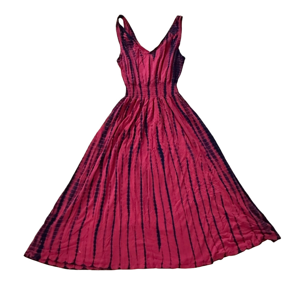 BB Dakota Steve Madden Pink Pleated Maxi Sundress
